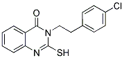 3-[2-(4-CHLORO-PHENYL)-ETHYL]-2-MERCAPTO-3H-QUINAZOLIN-4-ONE Struktur