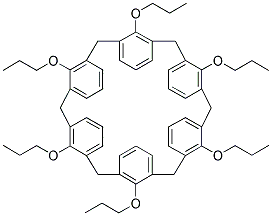 37,38,39,40,41,42-HEXAPROPOXYCALIX[6]ARENE Struktur