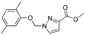 1-(2,5-DIMETHYL-PHENOXYMETHYL)-1 H-PYRAZOLE-3-CARBOXYLIC ACID METHYL ESTER Struktur