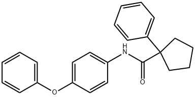 (PHENYLCYCLOPENTYL)-N-(4-PHENOXYPHENYL)FORMAMIDE Struktur