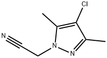 (4-CHLORO-3,5-DIMETHYL-PYRAZOL-1-YL)-ACETONITRILE Struktur