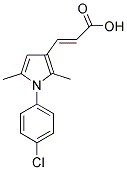 (2E)-3-[1-(4-CHLOROPHENYL)-2,5-DIMETHYL-1H-PYRROL-3-YL]ACRYLIC ACID Struktur