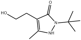 2-(TERT-BUTYL)-4-(2-HYDROXYETHYL)-5-METHYL-1,2-DIHYDRO-3H-PYRAZOL-3-ONE Struktur