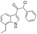 2-CHLORO-1-(7-ETHYL-1H-INDOL-3-YL)-2-PHENYLETHANONE Struktur