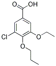 3-CHLORO-5-ETHOXY-4-PROPOXYBENZOIC ACID Struktur