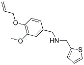 1-[4-(ALLYLOXY)-3-METHOXYPHENYL]-N-(THIEN-2-YLMETHYL)METHANAMINE Struktur