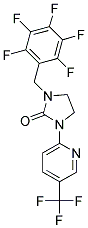 1-(PENTAFLUOROBENZYL)-3-[5-(TRIFLUOROMETHYL)PYRIDIN-2-YL]IMIDAZOLIDIN-2-ONE Struktur