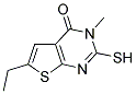 6-ETHYL-2-MERCAPTO-3-METHYL-3H-THIENO[2,3-D]PYRIMIDIN-4-ONE Struktur