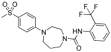 4-(4-METHANESULFONYL-PHENYL)-[1,4]DIAZEPANE-1-CARBOXYLIC ACID (2-TRIFLUOROMETHYL-PHENYL)-AMIDE Struktur