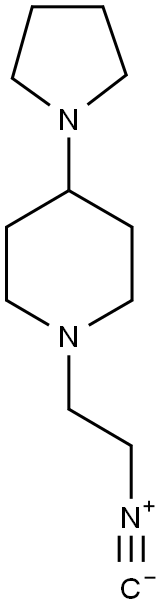 1-(2-ISOCYANO-ETHYL)-4-PYRROLIDIN-1-YL-PIPERIDINE Struktur