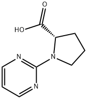 1-PYRIMIDIN-2-YLPYRROLIDINE-2-CARBOXYLIC ACID Struktur