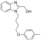 (1-[4-(4-METHYLPHENOXY)BUTYL]-1H-BENZIMIDAZOL-2-YL)METHANOL Struktur