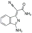 (2Z)-2-(3-AMINO-1H-ISOINDOL-1-YLIDENE)-2-CYANOACETAMIDE Struktur