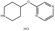 2-(PIPERIDIN-4-YLOXY)PYRAZINE DIHYDROCHLORIDE Struktur