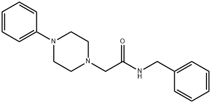 N-BENZYL-2-(4-PHENYLPIPERAZINO)ACETAMIDE Struktur