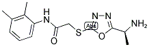 2-[5-(1-AMINO-ETHYL)-[1,3,4]OXADIAZOL-2-YLSULFANYL]-N-(2,3-DIMETHYL-PHENYL)-ACETAMIDE Struktur