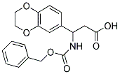 3-BENZYLOXYCARBONYLAMINO-3-(2,3-DIHYDRO-BENZO[1,4]DIOXIN-6-YL)-PROPIONIC ACID Struktur