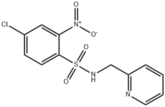 ((4-CHLORO-2-NITROPHENYL)SULFONYL)(2-PYRIDYLMETHYL)AMINE Struktur