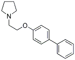 1-[2-(4-PHENYLPHENOXY)ETHYL]PYRROLIDINE Struktur