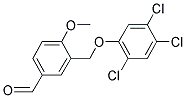 4-METHOXY-3-(2,4,5-TRICHLORO-PHENOXYMETHYL)-BENZALDEHYDE Struktur