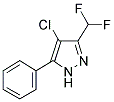 4-CHLORO-3-DIFLUOROMETHYL-5-PHENYLPYRAZOLE Struktur