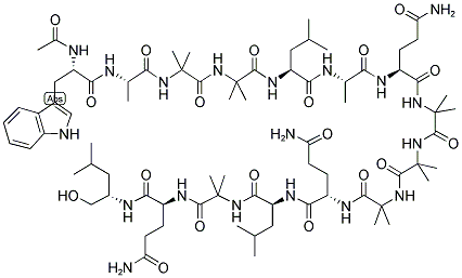 AC-TRP-ALA-AIB-AIB-LEU-ALA-GLN-AIB-AIB-AIB-GLN-LEU-AIB-GLN-LEU-OL Struktur