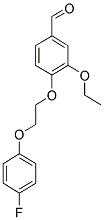 3-ETHOXY-4-[2-(4-FLUORO-PHENOXY)-ETHOXY]-BENZALDEHYDE Struktur