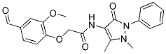 N-(1,5-DIMETHYL-3-OXO-2-PHENYL-2,3-DIHYDRO-1H-PYRAZOL-4-YL)-2-(4-FORMYL-2-METHOXYPHENOXY)ACETAMIDE Struktur