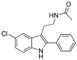 N-[2-(5-CHLORO-2-PHENYL-1H-INDOL-3-YL)ETHYL]ACETAMIDE Struktur