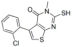 5-(2-CHLOROPHENYL)-2-MERCAPTO-3-METHYLTHIENO[2,3-D]PYRIMIDIN-4(3H)-ONE Struktur