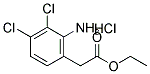 2-AMINO-3,4-DICHLORO-BENZENE ACETIC ACID ETHYL ESTER HYDROCHLORIDE Struktur