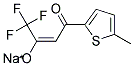 SODIUM, 1,1,1-TRIFLUORO-4-(5-METHYL-THIOPHEN-2-YL)-4-OXO-BUT-2-EN-2-OLATE Struktur