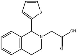 (1-THIEN-2-YL-3,4-DIHYDROISOQUINOLIN-2(1H)-YL)ACETIC ACID Struktur