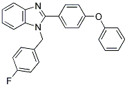 1-(4-FLUORO-BENZYL)-2-(4-PHENOXY-PHENYL)-1H-BENZOIMIDAZOLE Struktur