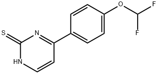 4-(4-DIFLUOROMETHOXY-PHENYL)-PYRIMIDINE-2-THIOL Struktur