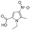 1-ETHYL-4-NITRO-5-METHYL-1H-PYRROLE-2-CARBOXYLIC ACID Struktur