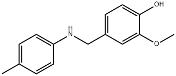 2-METHOXY-4-([(4-METHYLPHENYL)AMINO]METHYL)PHENOL Struktur