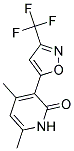 4,6-DIMETHYL-3-[3-(TRIFLUOROMETHYL)ISOXAZOL-5-YL]PYRIDIN-2(1H)-ONE Struktur