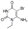 6-AMINO-5-BROMO-1-ETHYLPYRIMIDINE-2,4(1H,3H)-DIONE Struktur