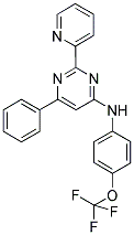 6-PHENYL-2-PYRIDIN-2-YL-N-[4-(TRIFLUOROMETHOXY)PHENYL]PYRIMIDIN-4-AMINE Struktur