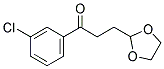 3'-CHLORO-3-(1,3-DIOXOLAN-2-YL)PROPIOPHENONE Struktur