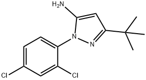 5-TERT-BUTYL-2-(2,4-DICHLORO-PHENYL)-2H-PYRAZOL-3-YLAMINE Struktur