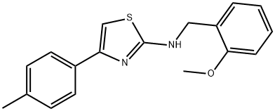 (2-METHOXY-BENZYL)-(4-P-TOLYL-THIAZOL-2-YL)-AMINE Struktur