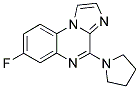 7-FLUORO-4-PYRROLIDIN-1-YLIMIDAZO[1,2-A]QUINOXALINE Struktur