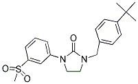 1-(4-TERT-BUTYLBENZYL)-3-[3-(METHYLSULFONYL)PHENYL]IMIDAZOLIDIN-2-ONE Struktur