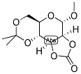 METHYL 2,3-O-CARBONYL-4,6-O-ISOPROPYLIDENE-ALPHA-D-MANNOPYRANOSIDE Struktur