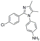 4-[2-(4-CHLORO-PHENYL)-4,5-DIMETHYL-IMIDAZOL-1-YL]-PHENYLAMINE Struktur