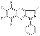 5,6,7,8-TETRAFLUORO-3-METHYL-1-PHENYL-1H-PYRAZOLO[3,4-B]QUINOLINE Struktur