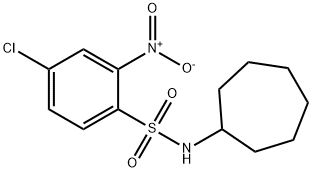 ((4-CHLORO-2-NITROPHENYL)SULFONYL)CYCLOHEPTYLAMINE Struktur