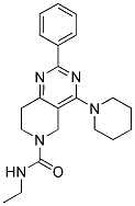 2-PHENYL-4-PIPERIDIN-1-YL-7,8-DIHYDRO-5H-PYRIDO[4,3-D]PYRIMIDINE-6-CARBOXYLIC ACID ETHYLAMIDE Struktur